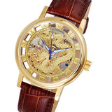 Gold Dragon Leather Watch
