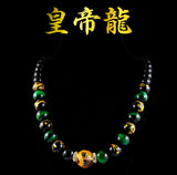 Yakuza Gold Dragon Tiger Eye Necklace