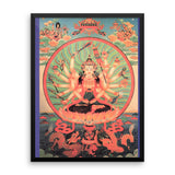 Cundi Buddha Tibetan Framed Poster